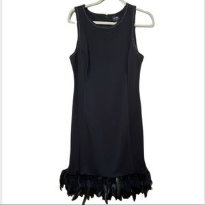 NICOLE by Nicole Miller~ Feather Hem Dress